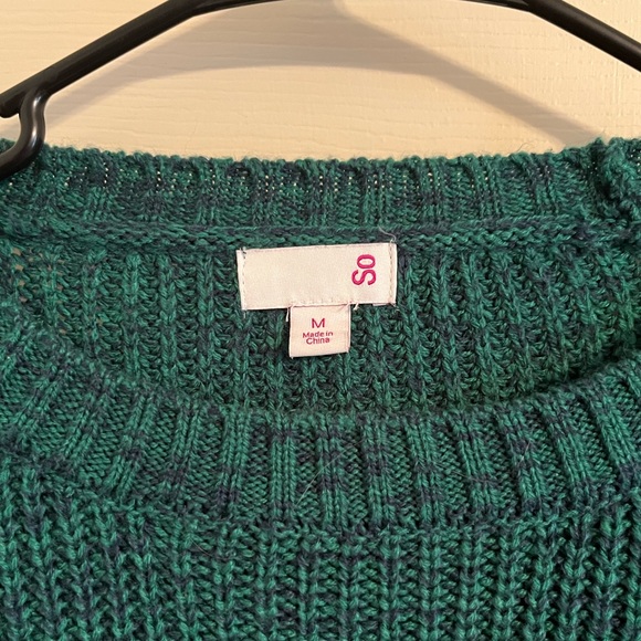SO Greenish Blue Knitted Sweater - Picture 3 of 5